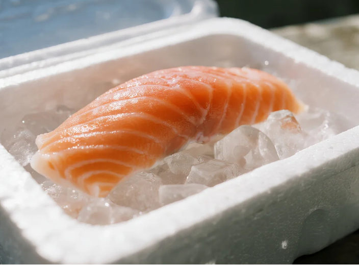 EPS foam packaging for chilled salmon