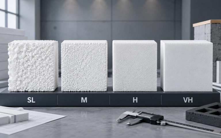 EPS Foam Density Guide 2026 SL, M, H, VH Grades Compared