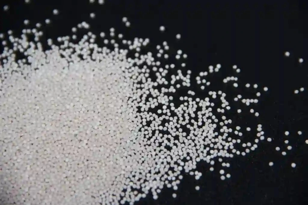 Light foam beads used in industrial material handling