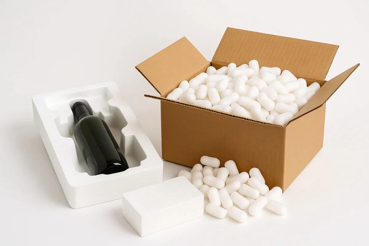 Thermal insulation characteristics of expanded foam packaging