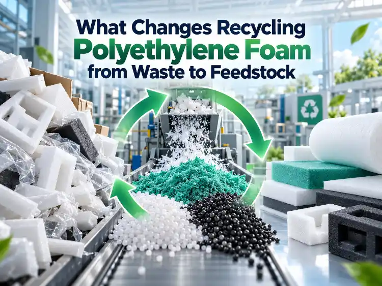 What Changes Recycling Polyethylene Foam from Waste to Feedstock_