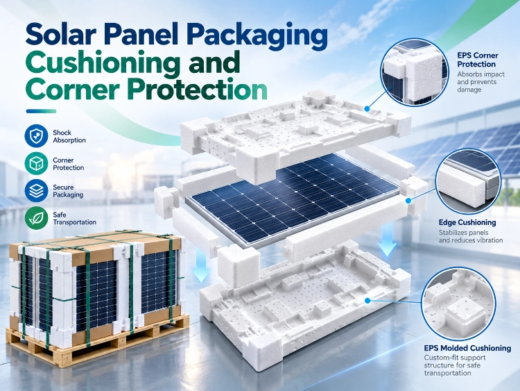 Solar Panel Packaging_ Cushioning and Corner Protection